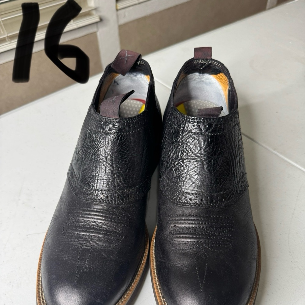 Twisted X Black Leather Men's Shoes 11.5